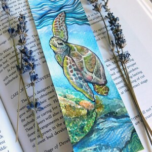Ocean Animal Whale Sea Turtle Watercolor Printable Bookmarks DIY ...