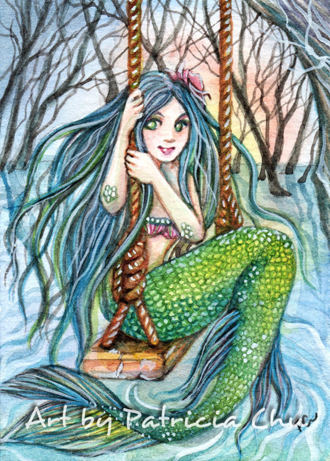 最安値 Print, Art Edition Limited ACEO 2.5 Inches, 3.5 X 絵画
