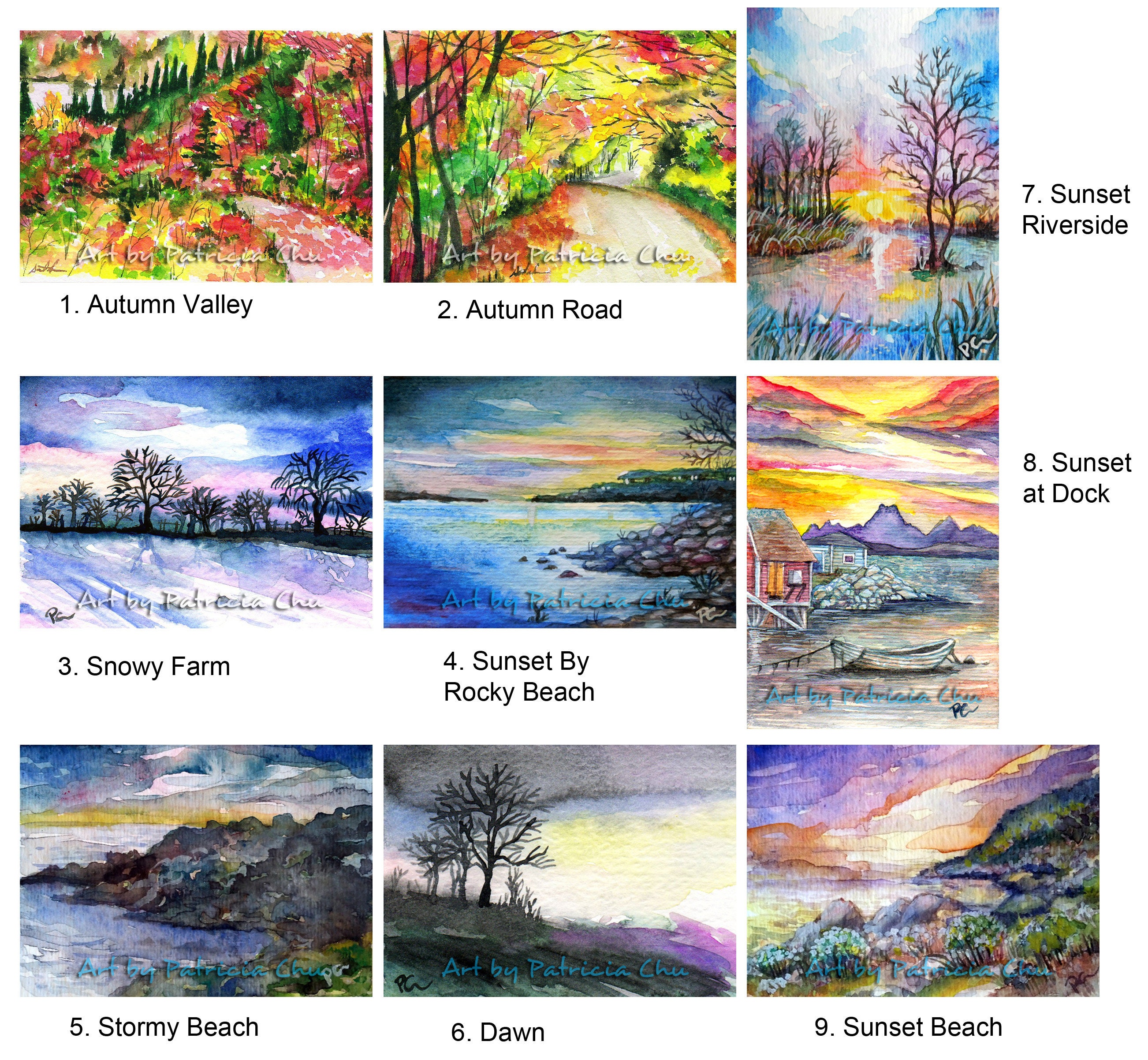 Landscape Theme Aceo Art Print 2 5 X 3 5 Inches Artist Etsy Landscape Theme Aceo Art Print 2 5 X 3 5 Inches Artist Etsy