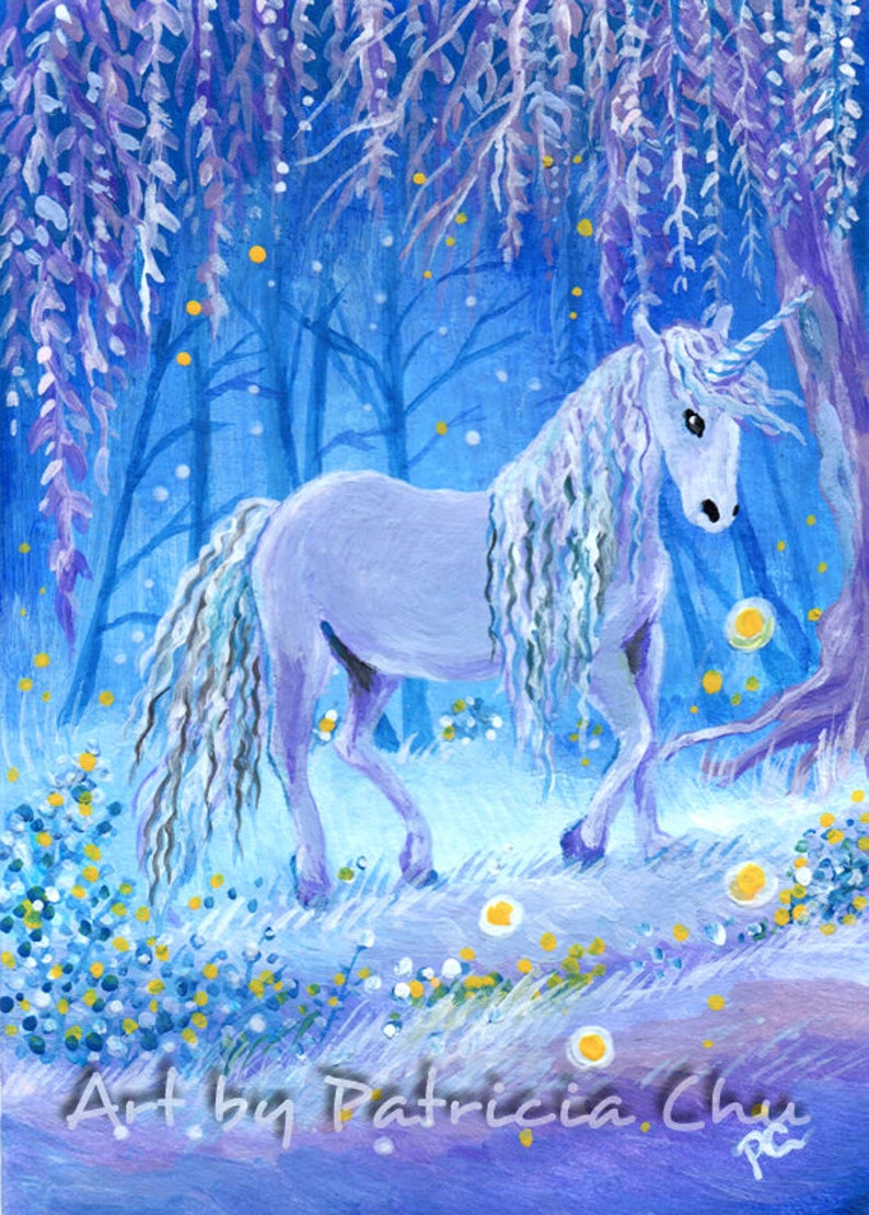 Unicorn In The Woods Animal Fantasy Art From Original Painting By Patricia Chu 2 5 X 3 5 Inches Aceo Limited Edition Art Print Artist Trading Cards Art Collectibles Safarni Org Unicorn In The Woods Animal Fantasy Art From Original Painting By Patricia Chu 2 5 X 3 5 Inches Aceo Limited Edition Art Print Artist Trading Cards Art Collectibles Safarni Org