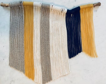 Beige/Yellow/Cream/Navy Wall Hanging