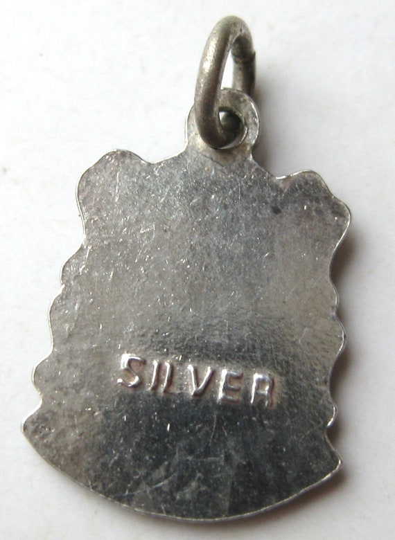 Vintage Charm Sterling Silver Enamel Wales Englan… - image 2