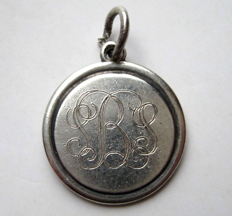 James Avery Vintage Alphabet E Pendant, Silver Charms