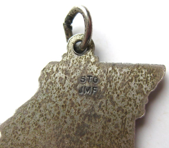 Missouri State Map Charm Pendant - 925 Sterling Silver, Show-Me State Necklace Or Bracelet Charm