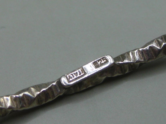Fine Vintage Sterling Silver Bangle Bracelet - image 7