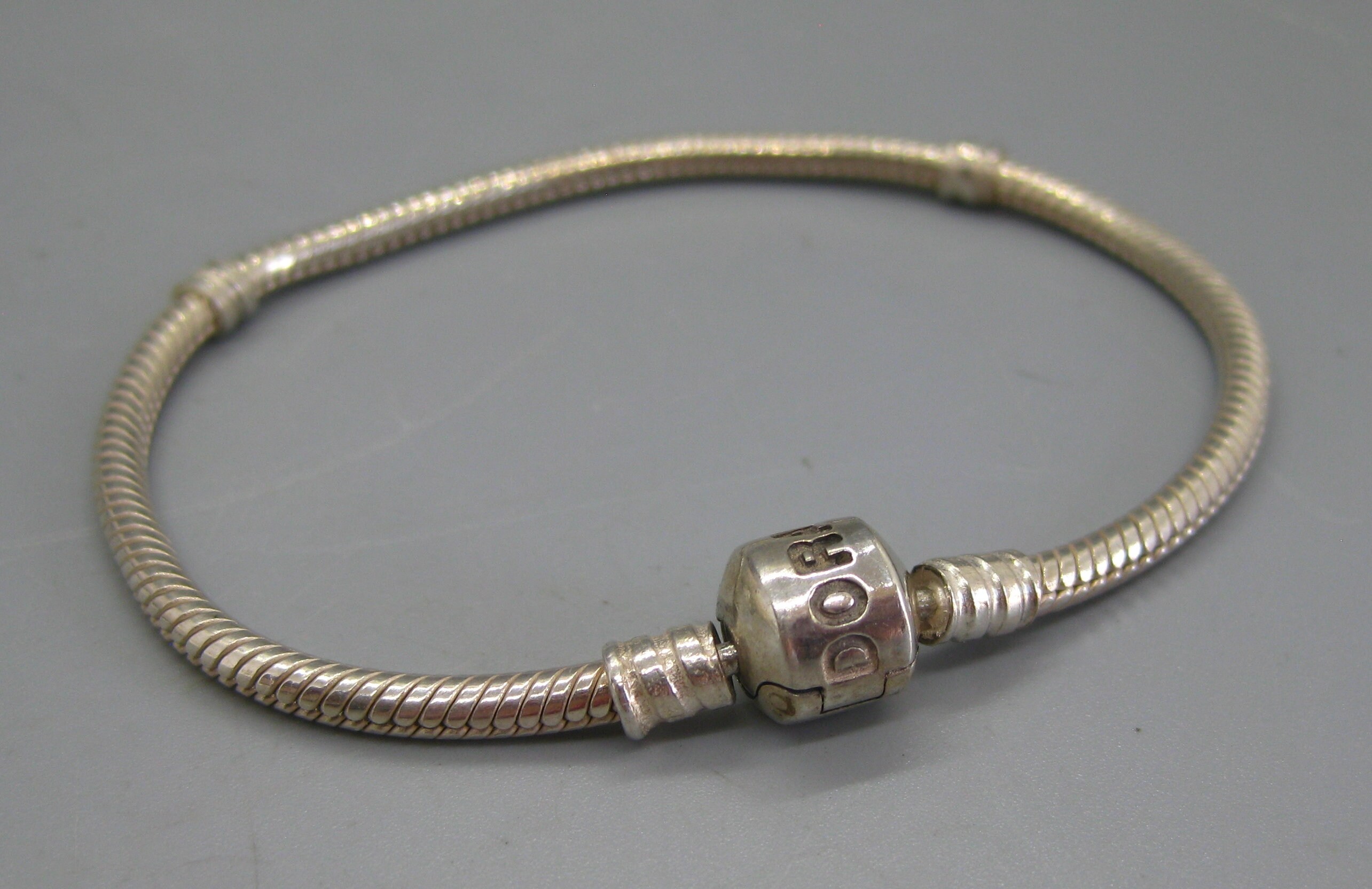 Sterling Silver Charm Bracelet with Clasp