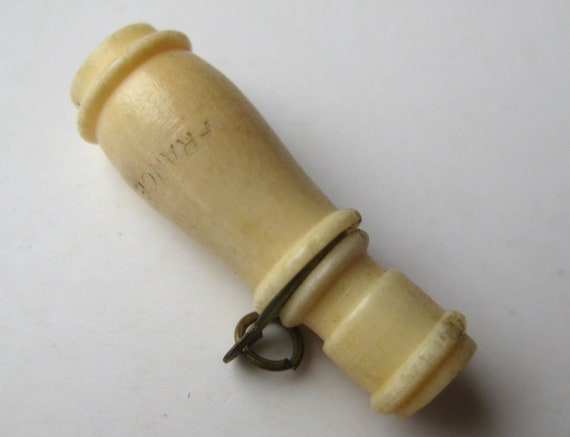 Vintage Charm Carved French Bone Stanhope Viewer … - image 3