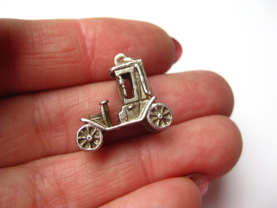 Vintage Charm English Sterling Silver Touring Car… - image 9