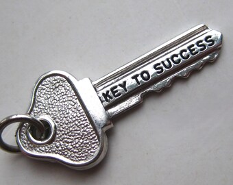 Key To Success Sterling Silver Charm Key To Success Sterling Silver Charm