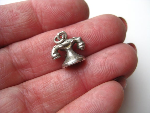 Vintage Charm Sterling Silver Old Timey Rotary Te… - image 5