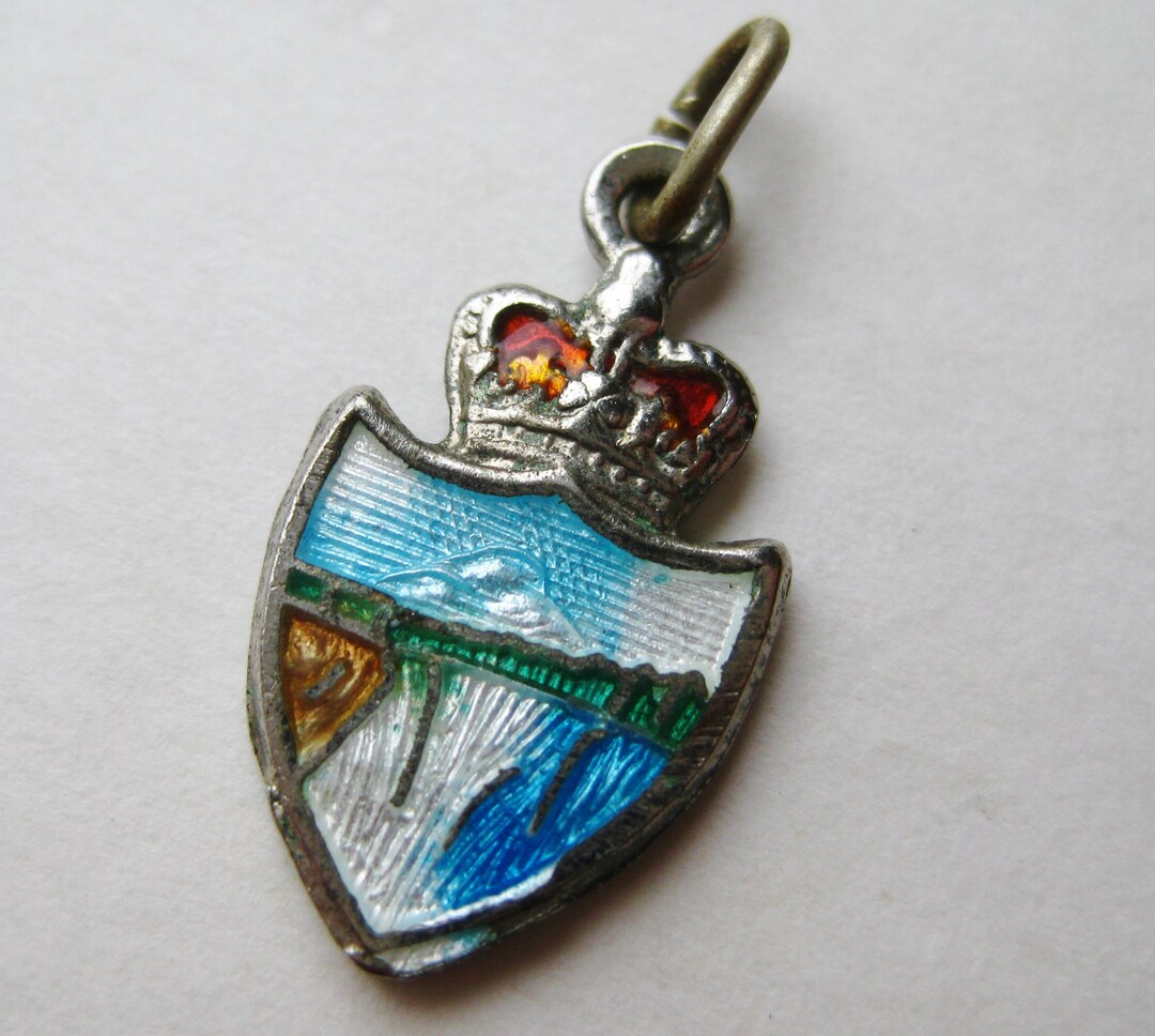 Niagara Falls Charm Sterling Silver Enamel Vintage Canada Souvenir ...