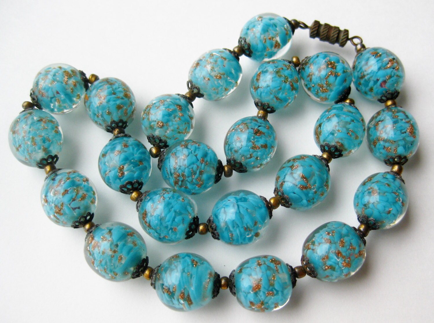 antique venetian glass necklace