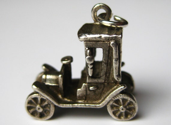 Vintage Charm English Sterling Silver Touring Car… - image 1