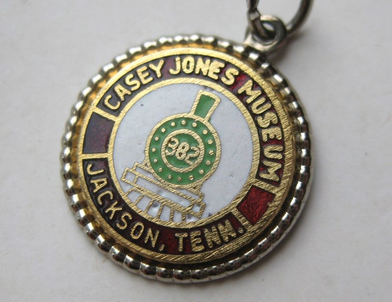 Vintage Charm Sterling Silver Enamel Casey Jones … - image 6
