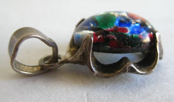Vintage Pendant 40s Taxco Mexican Sterling Silver… - image 3