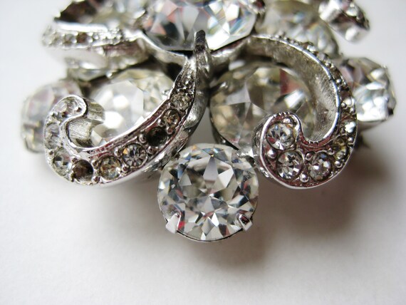 Vintage 50s Eisenberg Ice Sparkling Rhinestone Pi… - image 5