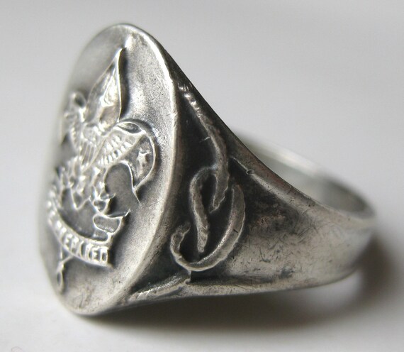 Eagle scout shop signet ring
