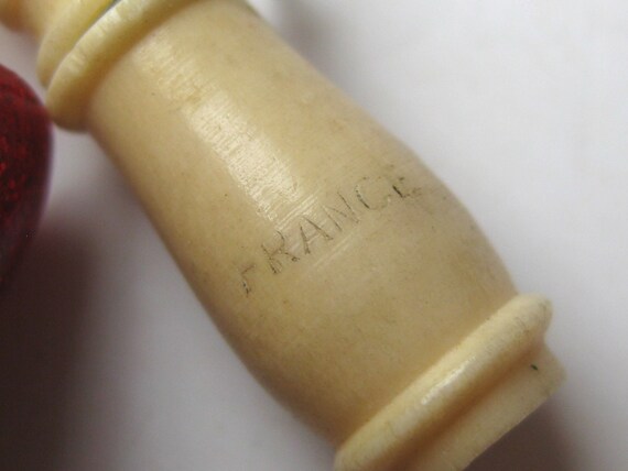 Vintage Charm Carved French Bone Stanhope Viewer … - image 4