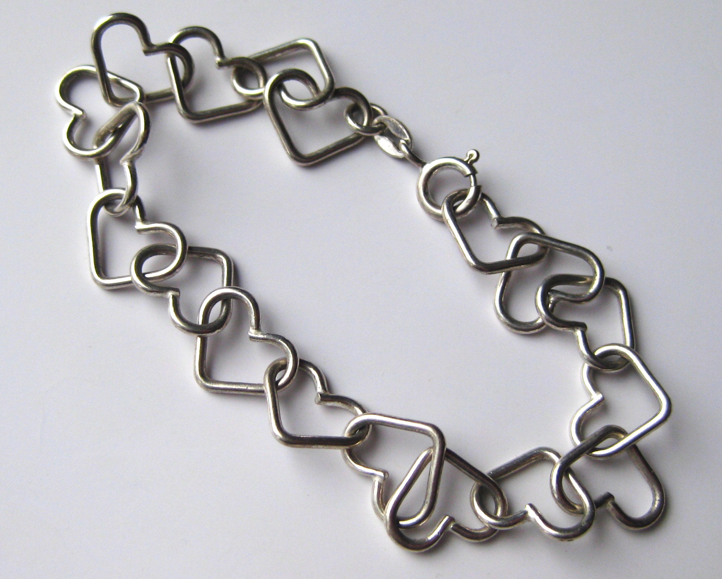 Buy Other shapes online : Sterling silver 925 bracelet with heart connector  17 + 3 cm - Com-forsa S.L.
