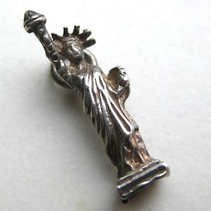 Statue of Liberty Charm Sterling Silver New York City Vintage Souvenir Charm