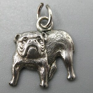Vintage Mini Sterling Silver Bulldog English Bull Dog Mini