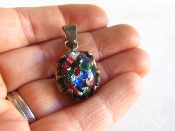 Vintage Pendant 40s Taxco Mexican Sterling Silver… - image 9