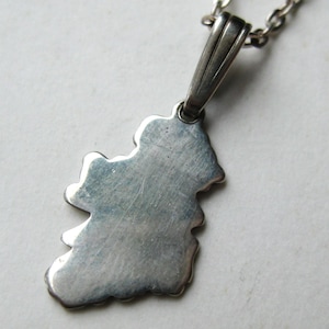 Vintage Irish Sterling Silber Irland Kleine Halskette Anhänger & Kette