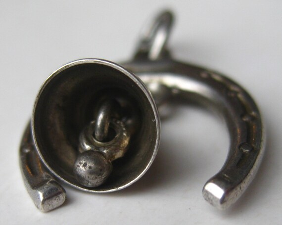 Vintage Good Luck Charm Sterling Silver Lucky Hor… - image 4