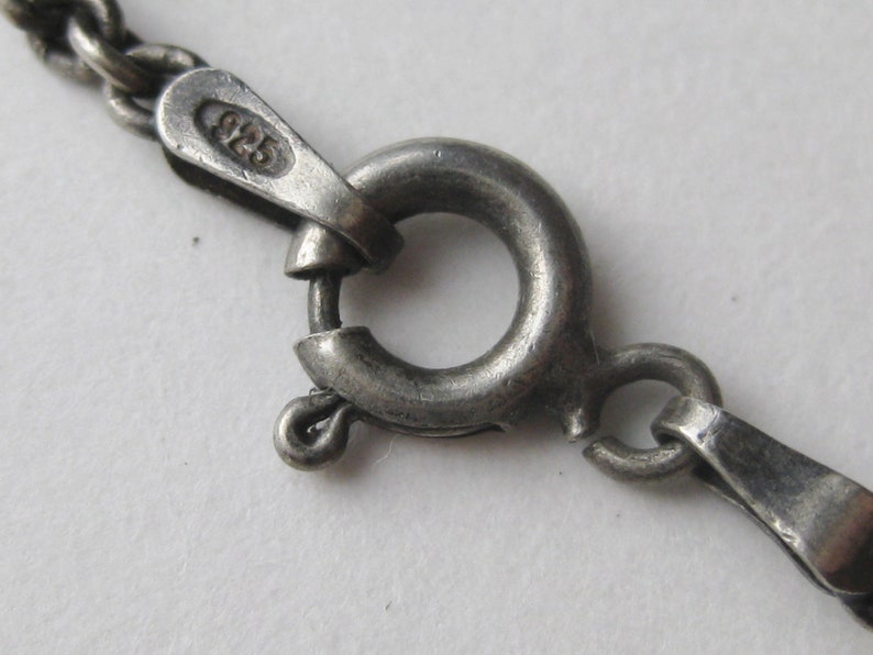 Vintage Sterling Silver Victorian Style Cameo Necklace Pendant & Chain ...