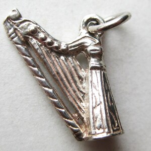 Vintage irländsk lycka med harpan i sterlingsilver