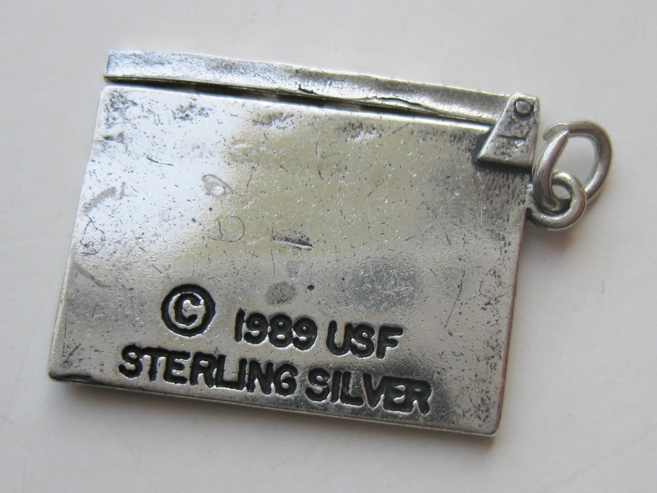 Vintage 80s Sterling Silver Universal Studios Florida Clapboard ...