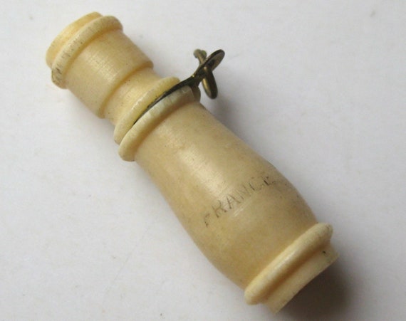 Vintage Charm Carved French Bone Stanhope Viewer … - image 1
