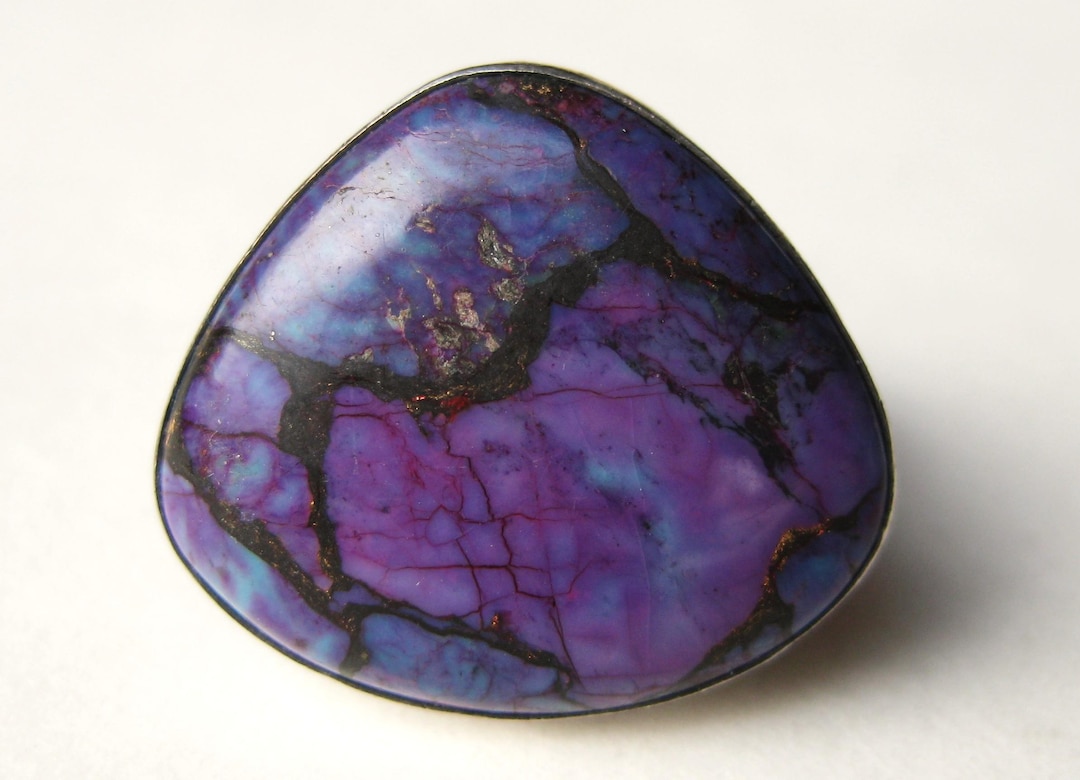 Vintage Jay King Mine Finds Ring Sterling Silver Purple Mojave ...