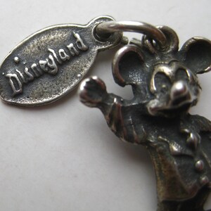 Vintage Mickey Mouse Walt Disney Productions WDP Disneyland Sterling Silver Bracelet Charm image 7