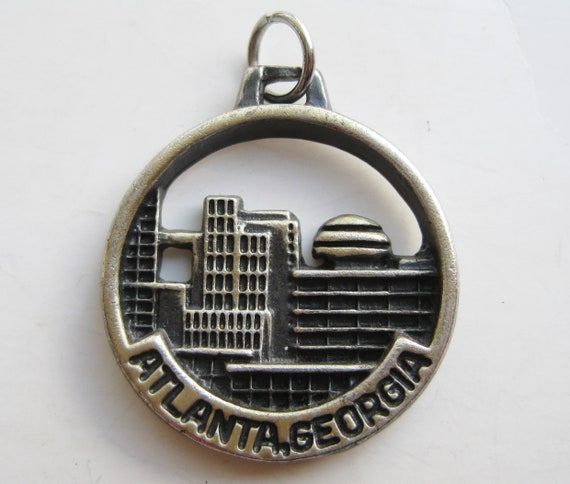 Vintage Charm Sterling Silver Atlanta Georgia Sky… - image 1