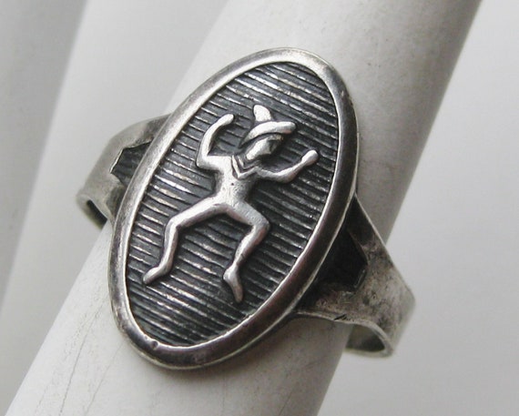 Vintage 40s Sterling Silver Girl Scout Brownie Tr… - image 1