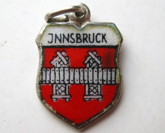 Vintage Charm Innsbruck Austria 800 Silver Enamel… - image 4