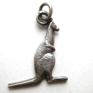 Vintage Charme Sterling Silber Australien Känguru australische Souvenir Armband Charme