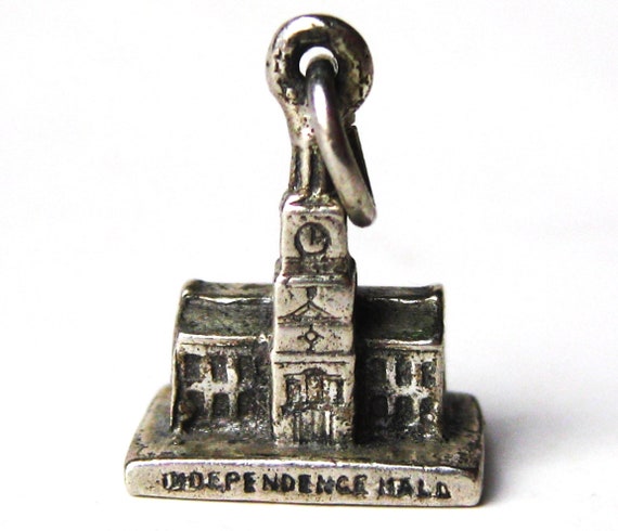 Vintage 50s Sterling Silver Independence Hall Phi… - image 1