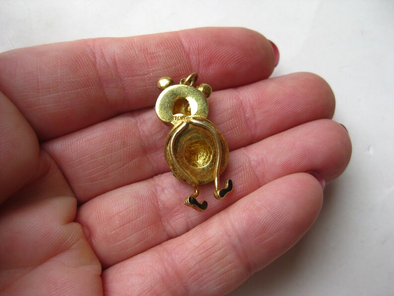 Vintage Sterling Silver Enamel Mickey Mouse Necklace Pendant Charm image 9