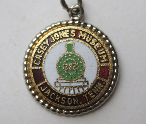 Vintage Charm Sterling Silver Enamel Casey Jones … - image 4