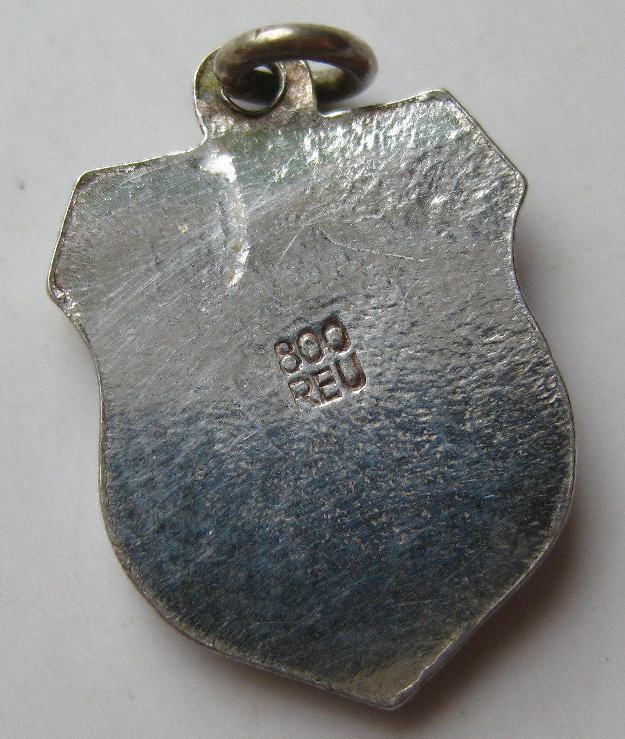 800 Silver & Enamel BERCHTESGADEN Charm - Travel Shield - Souvenir