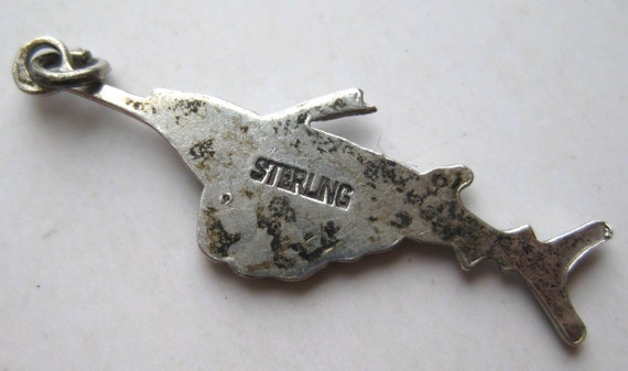 Sailfish Charm Sterling Silver Vintage Marlin Fis… - image 2