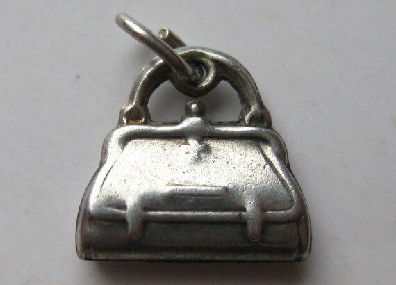 Vintage Charm Sterling Silver Doctors Medical Bag Bracelet Charm