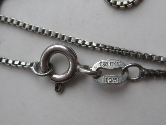 Vintage Open Hearts Sterling Silver Necklace Pend… - image 7
