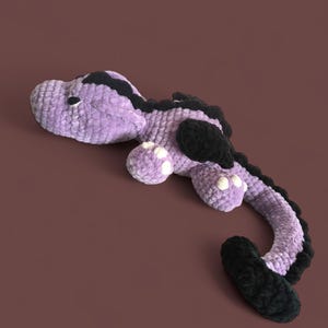 Handmade crochet dragon