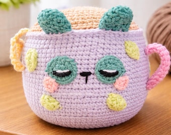 Crochet Mug Pattern PDF – Amigurumi Plush Cup, Beginner Friendly DIY (Instant Download)