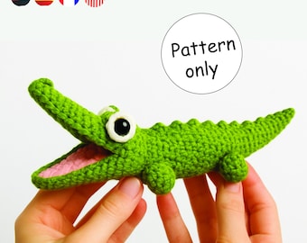 Chubby Crocodile Amigurumi Crochet Pattern: DIY Plush (PDF Pattern)