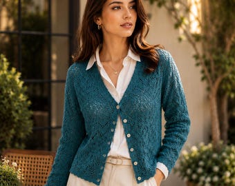 Patrón de top de crochet estilo bohemio, camiseta para festivales de verano en formato PDF para descargar, patrón de camisa de encaje con cuello en V