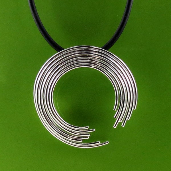 Sterling Silver Enso Circle Pendant